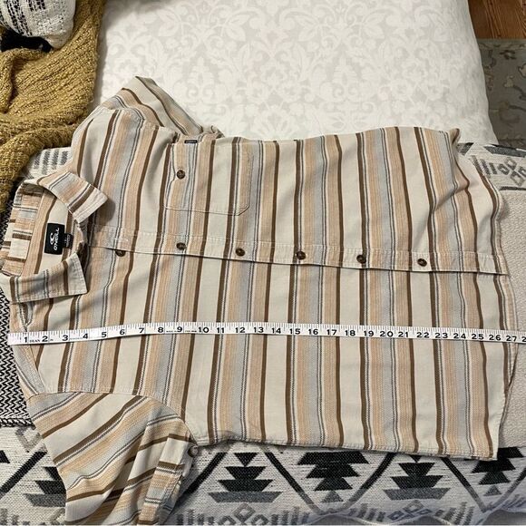 O’NEILL CARUSO TAN STRIPE CORD SHIRT SZ-S - Picture 11 of 11